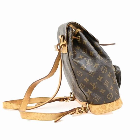 LOUIS VUITTON Montsouris MM Backpack Bag Monogram Leather Brown M51136 79FC054 - Picture 16 of 16